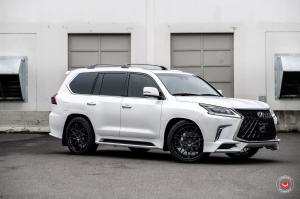 Lexus LX570 by 503 Motoring on Vossen Wheels (S17-07 (3-Piece)) (Eminent White Pearl) 2019 года